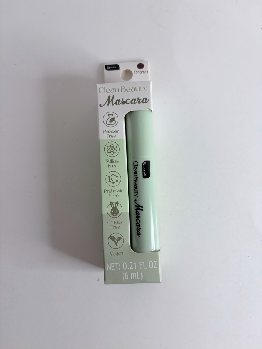b Pure Clean Beauty Brown Mascara